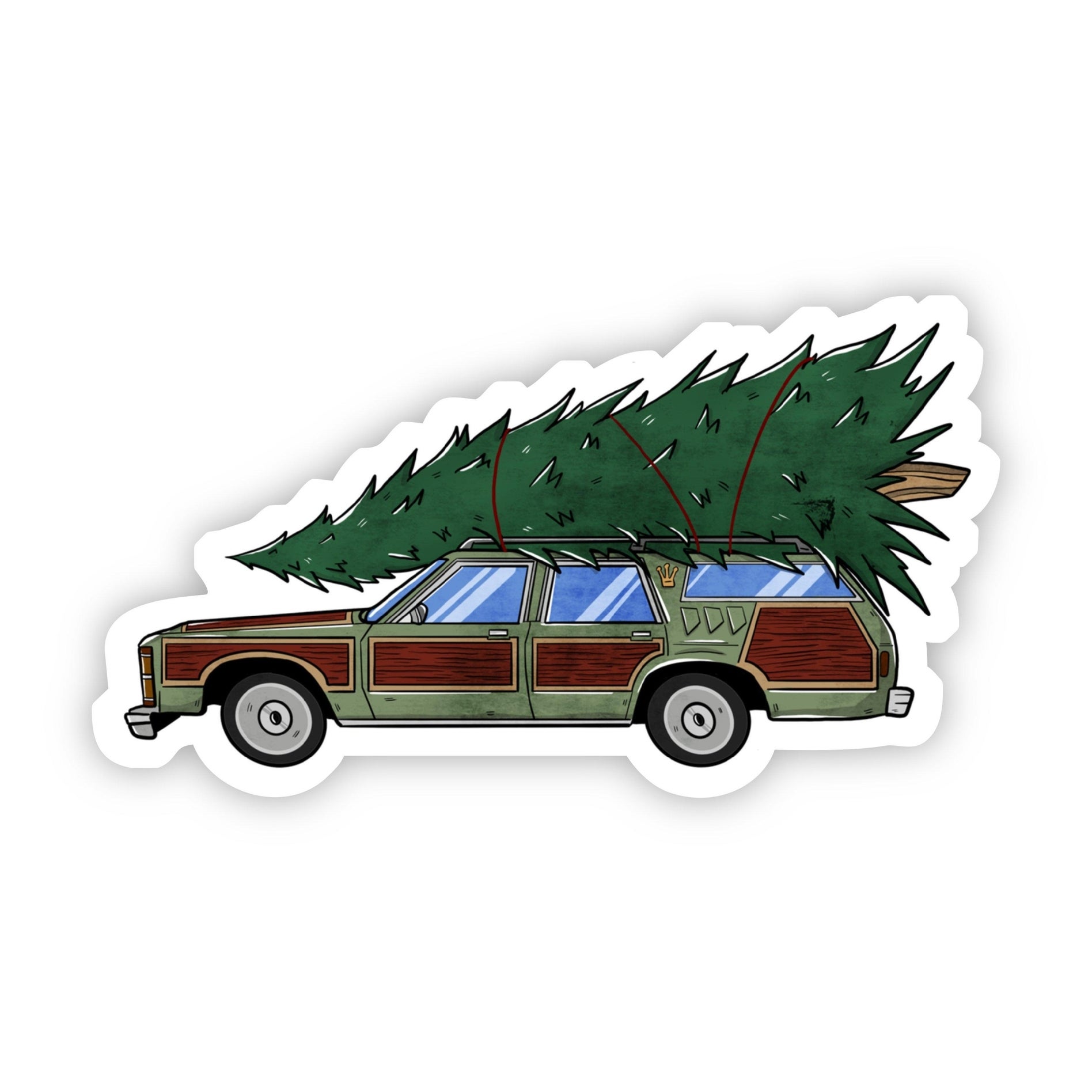 Griswold Christmas Tree On Car 